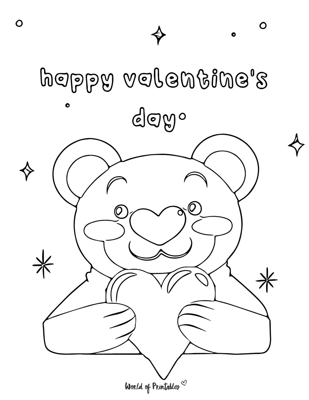 Valentines Day Coloring Pages - 50 Free Printables To Color - World of ...