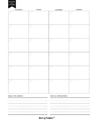 Work From Home Planner