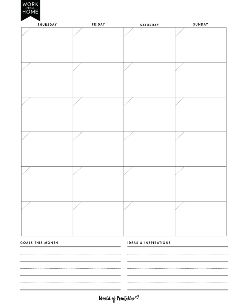 Work From Home Planner_Monthly Planner 2