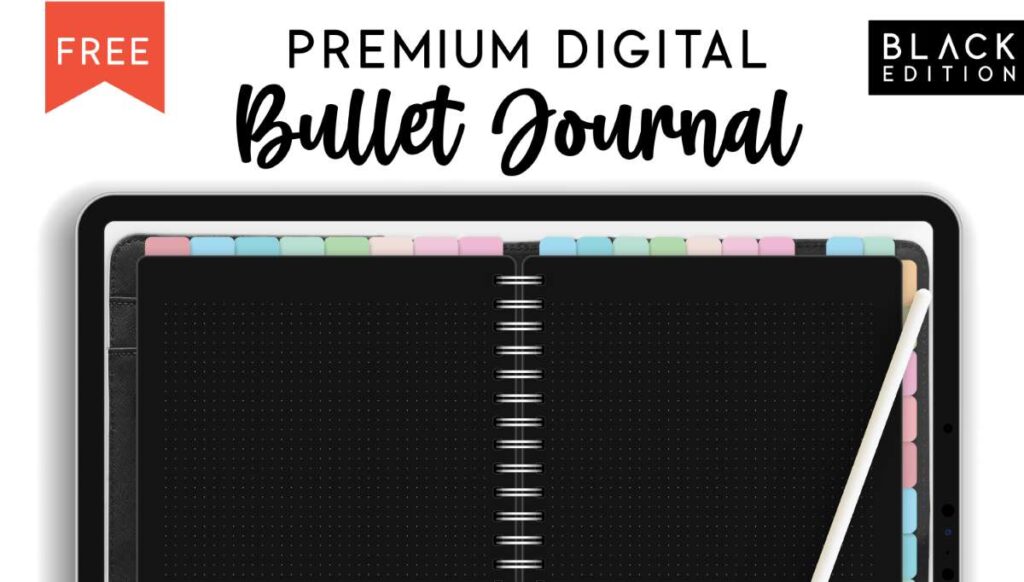 Best Digital Bullet Journal with Black Pages
