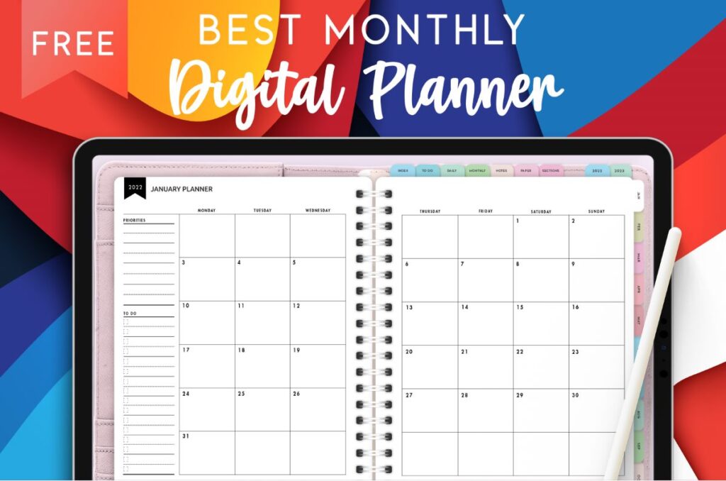 Best digital monthly planner