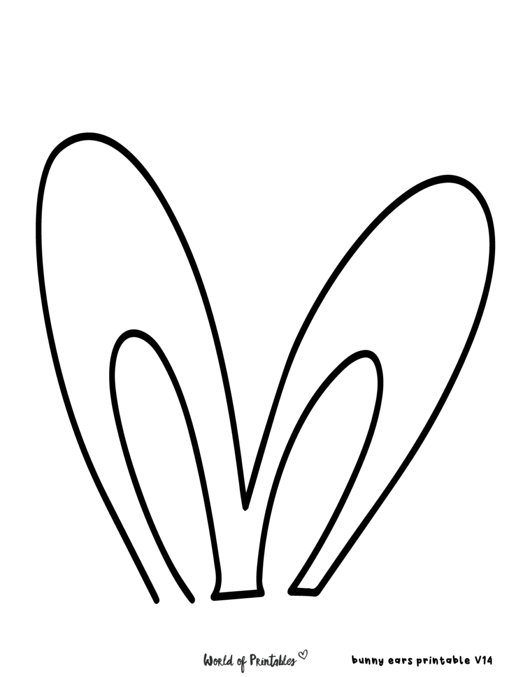 Bunny Ears Template 30 Printable Bunny Ears Outlines To Cut Out