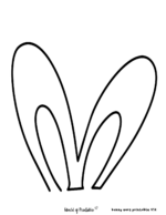 Bunny Ears Template - 30 Printable Bunny Ears Outlines To Cut Out