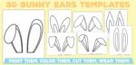 Bunny Ears Template - 30 Printable Bunny Ears Outlines To Cut Out