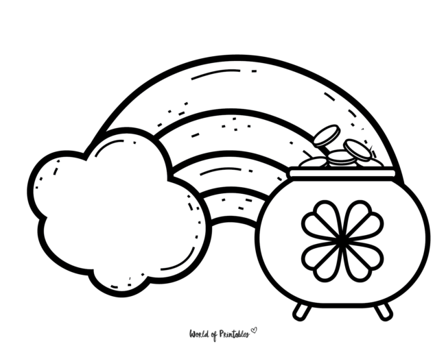 Easy St Patricks Coloring Pages