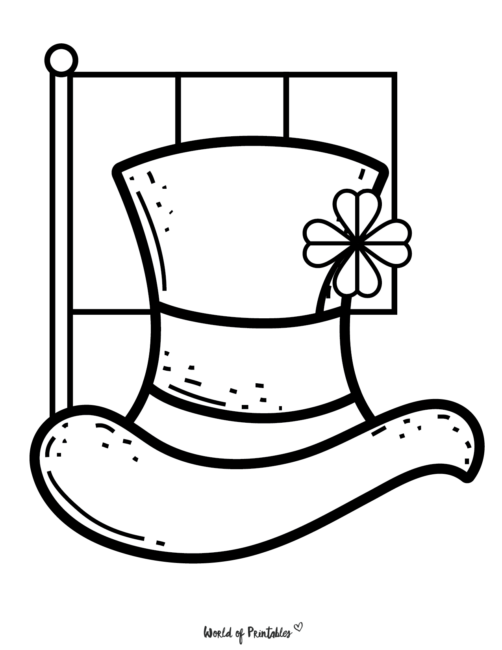 Easy St. Patricks Day Coloring Pages