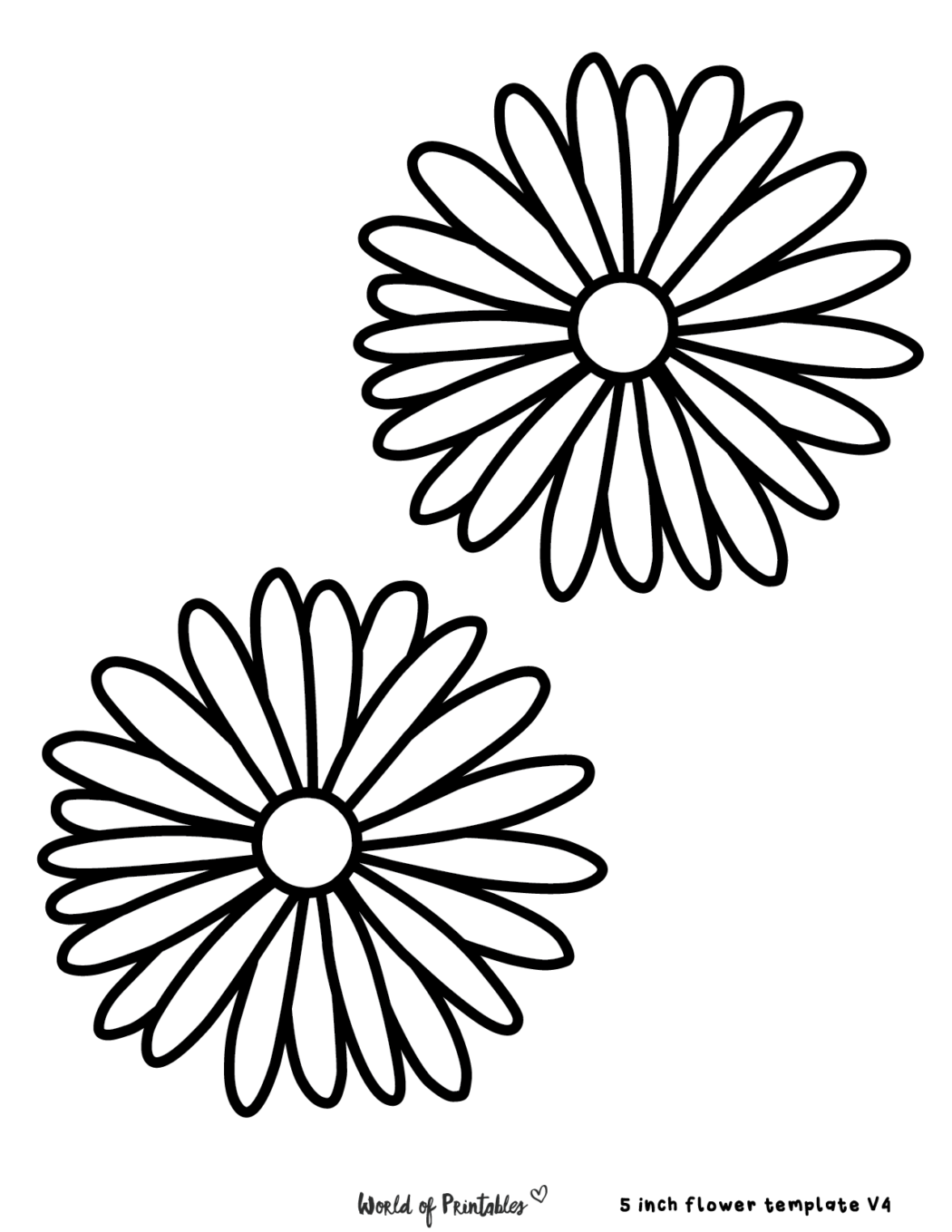 60 Best Free Flower Templates - World of Printables