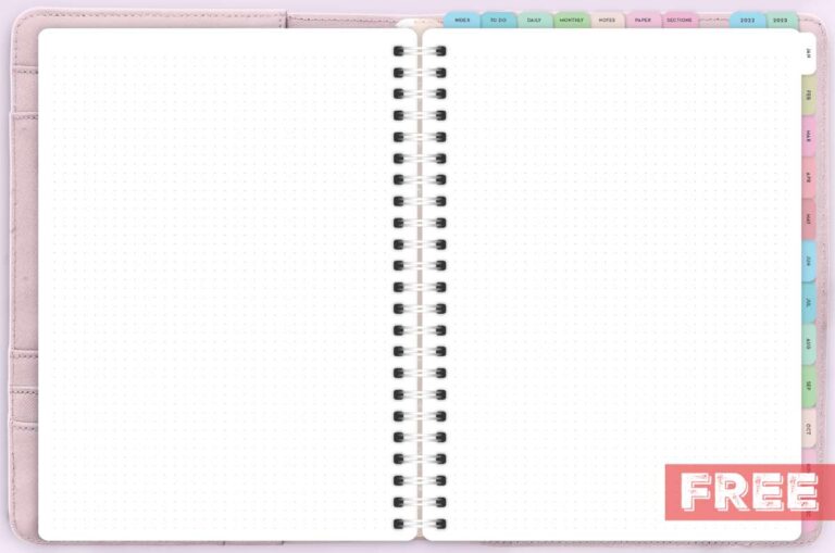 Free Digital Bullet Journal World of Printables