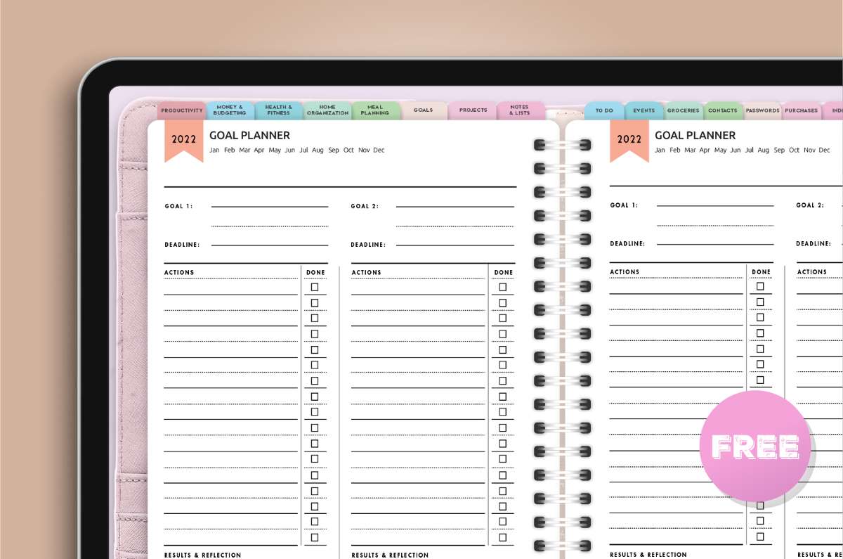 Free Digital Planner For 2022 - World of Printables