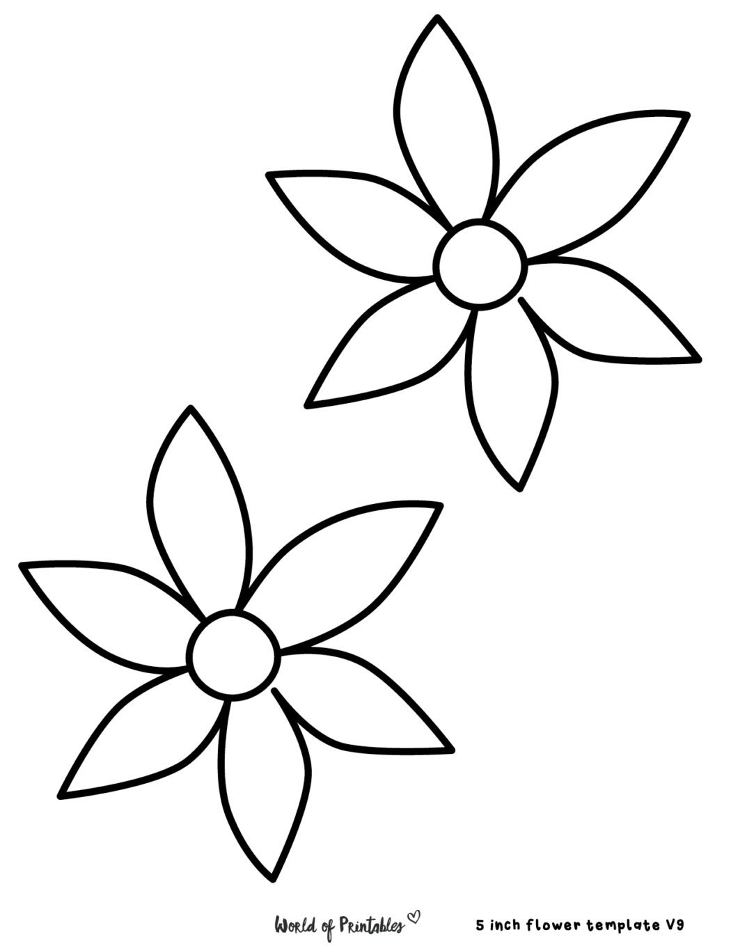 60 Best Free Flower Templates World of Printables