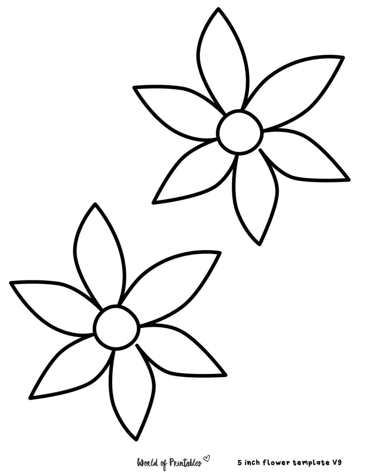 60 Best Free Flower Templates - World of Printables