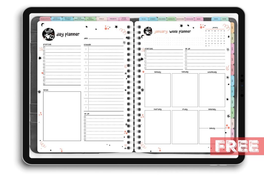 Digital Planner For iPad With Over 100 Cute Pages World of Printables