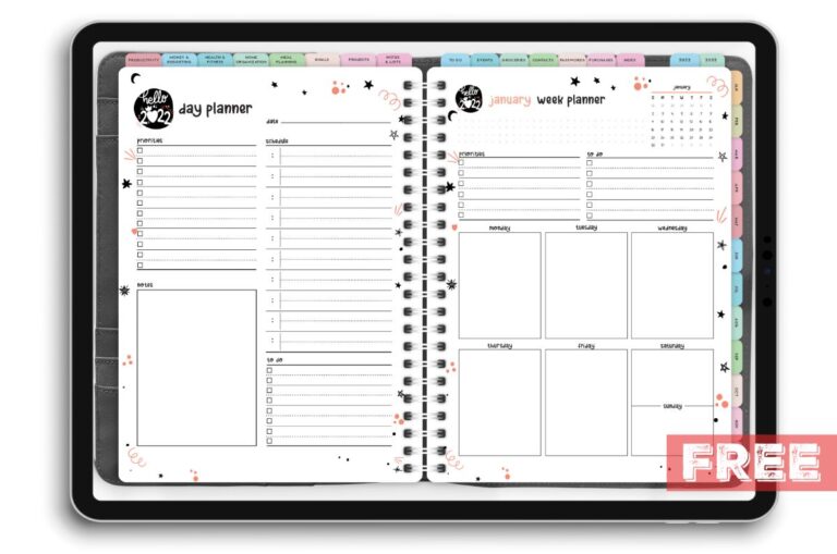 Digital Planner For iPad With Over 100 Cute Pages World of Printables