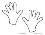 32 Hand Outline Printable Templates - World of Printables