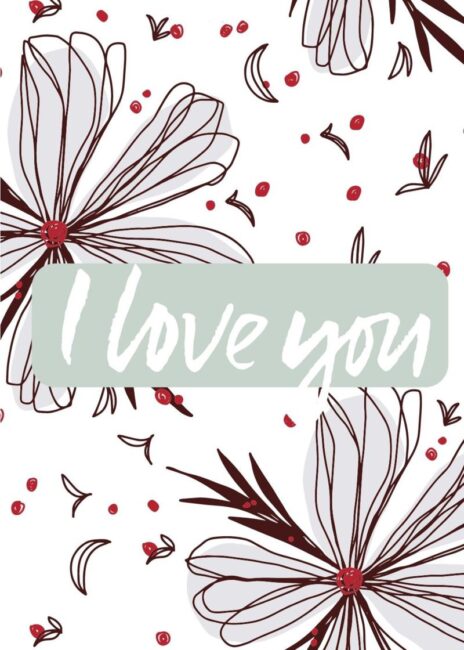 I Love You Printable Mothers Day Card