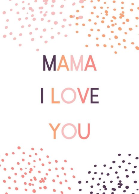 Mama Printable Mothers Day Card