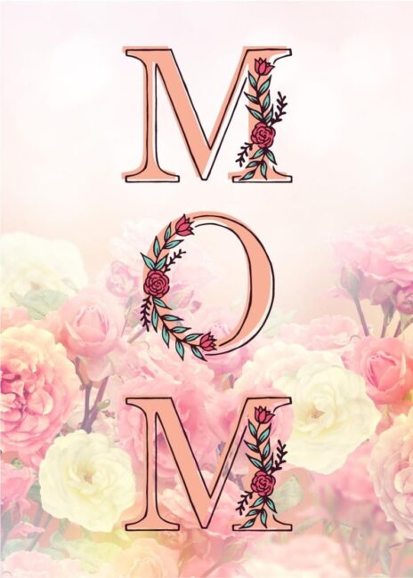 Mom Floral Mothers Day Cards