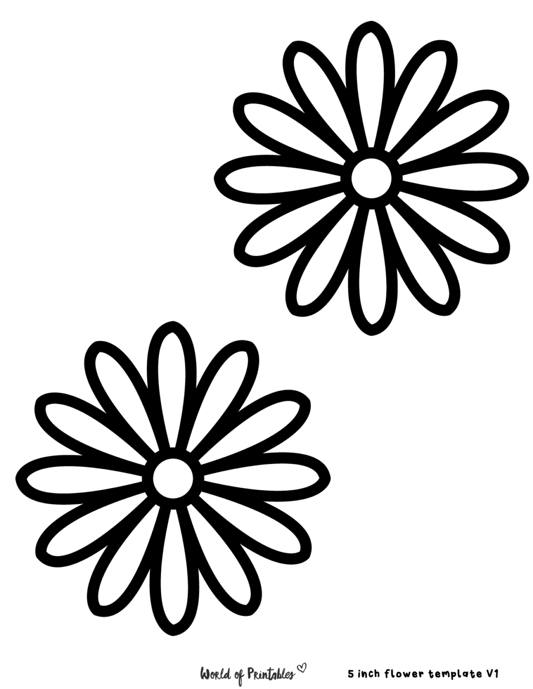 60 Best Free Flower Templates World of Printables