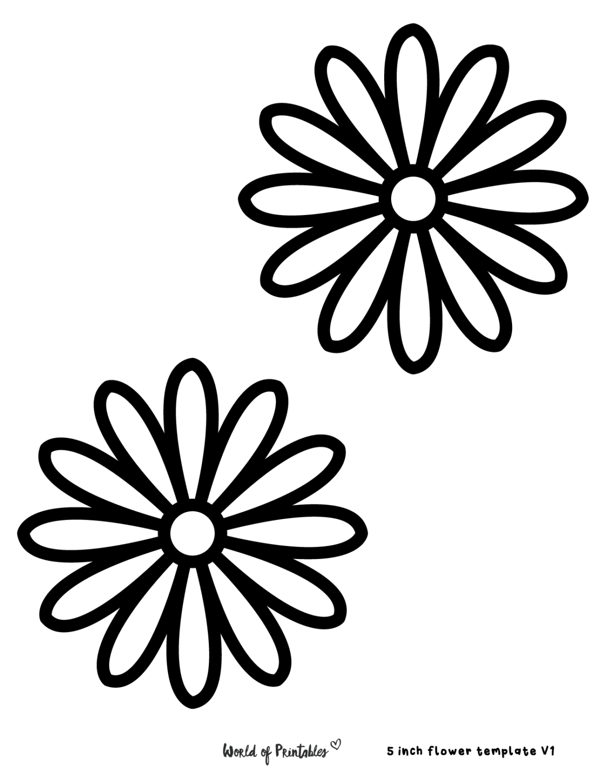 60 Best Free Flower Templates - World of Printables