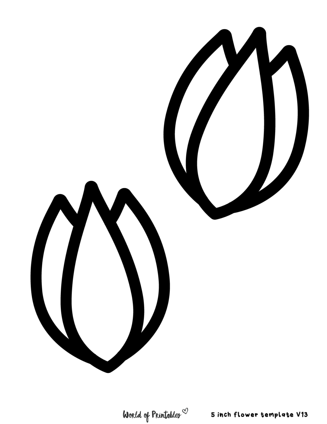 60 Best Free Flower Templates - World of Printables