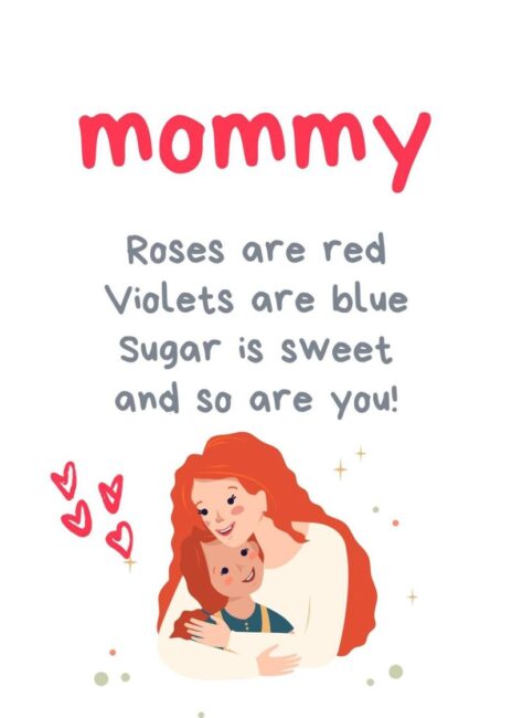 Printable Mothers Day Card Cute Poem