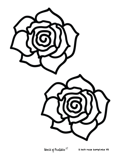 Rose Printable Flower