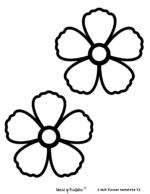 60 Best Free Flower Templates - World of Printables
