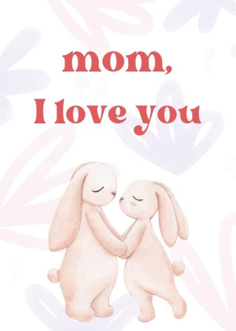 Sweet Printable Mothers Day Card