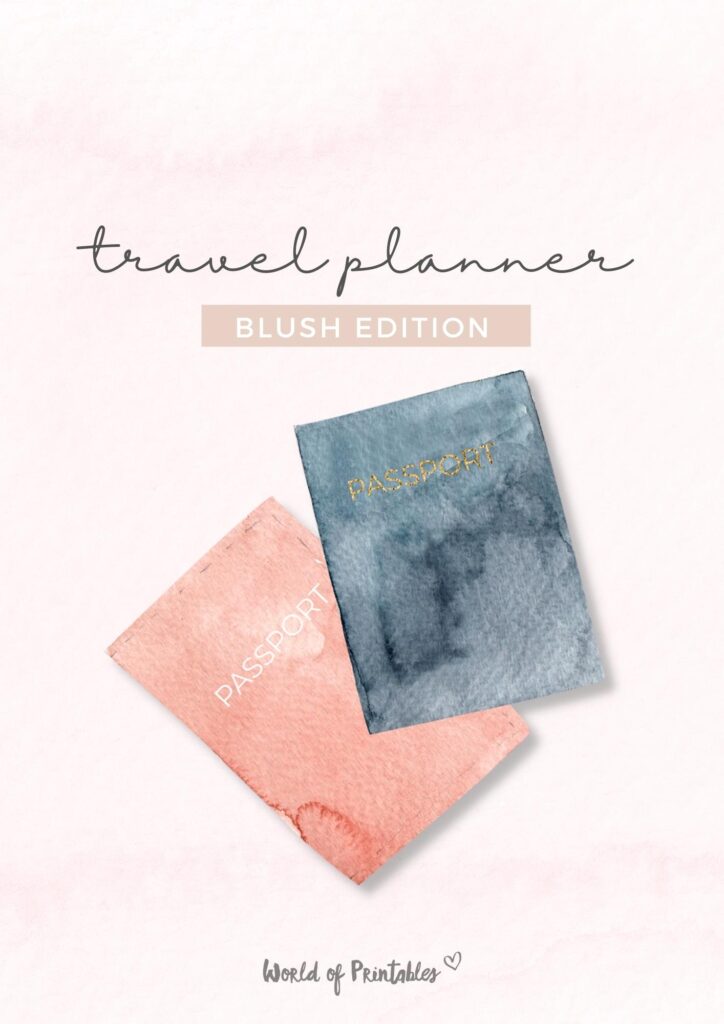 Travel Planner Free Printable &amp; Tips To Help You Plan - World of Printables