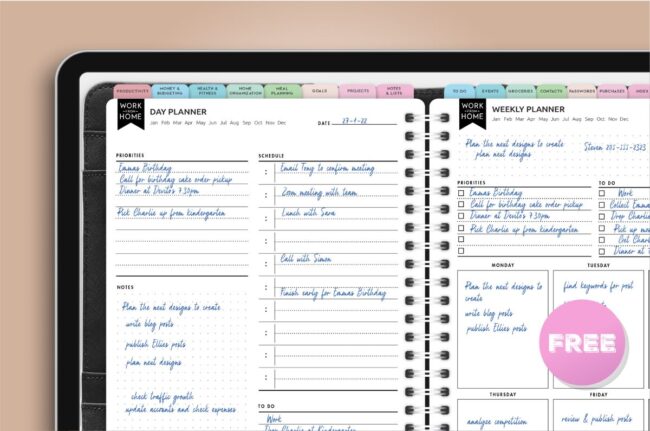 Best Digital Planner - Free 100 Page Planner For GoodNotes, iPad, Android