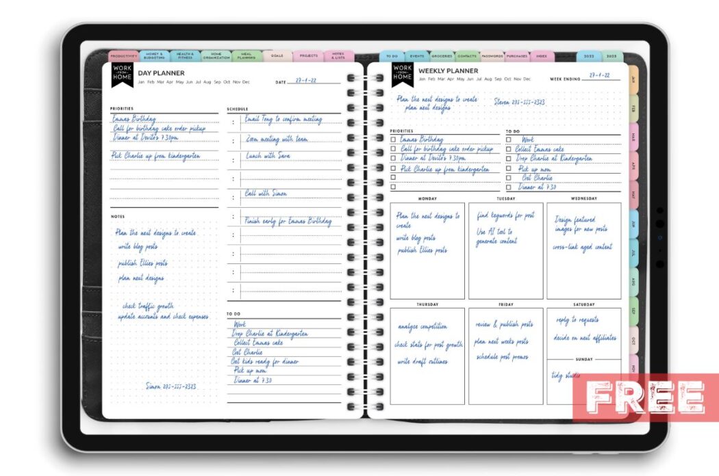 Best Digital Planner - Free 100 Page Planner For GoodNotes, iPad, Android