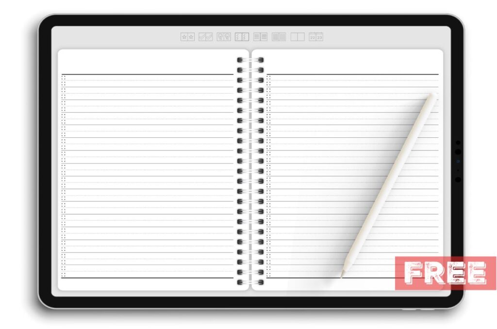 weekly planner template goodnotes free