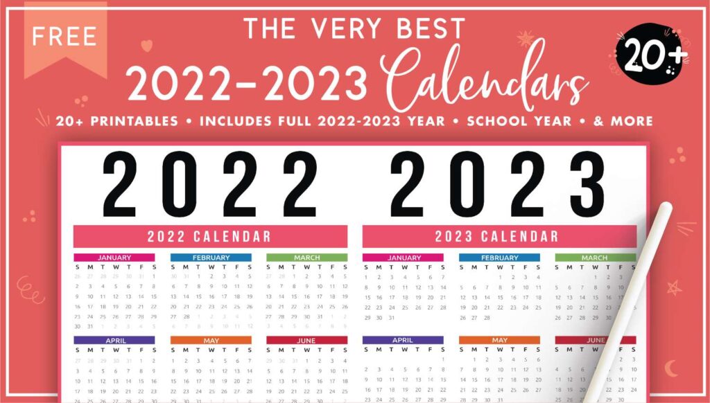 2022 2023 Calendars