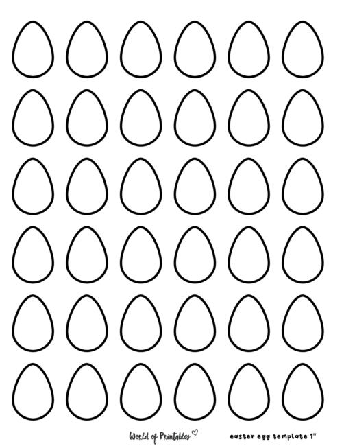 Blank Easter Egg Hunt Template