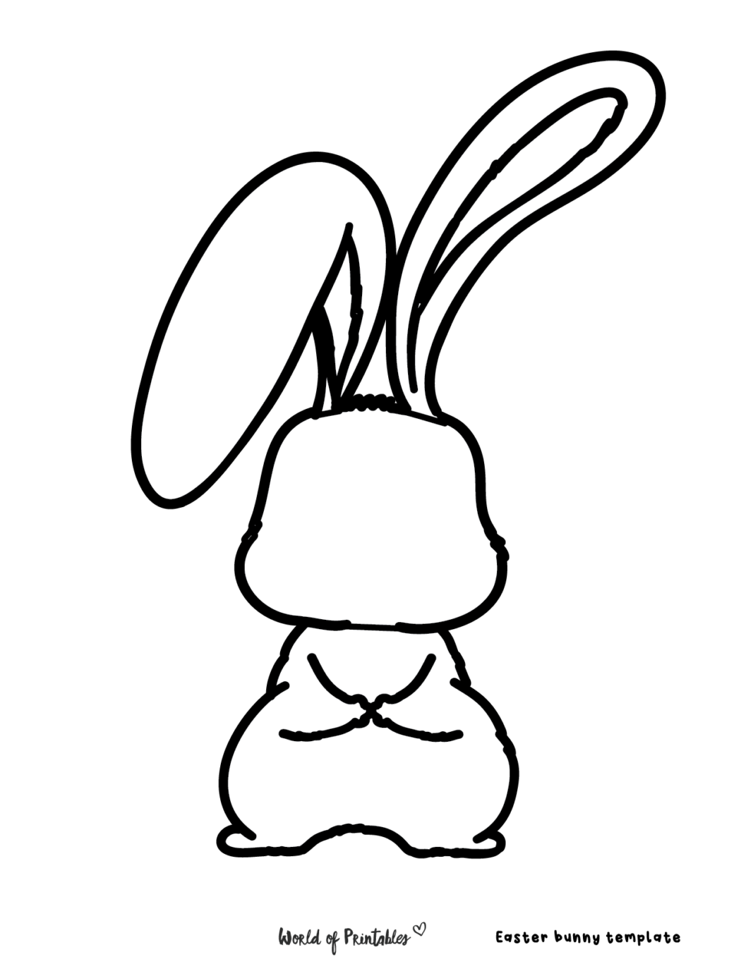 20 Best Easter Bunny Printables - World of Printables