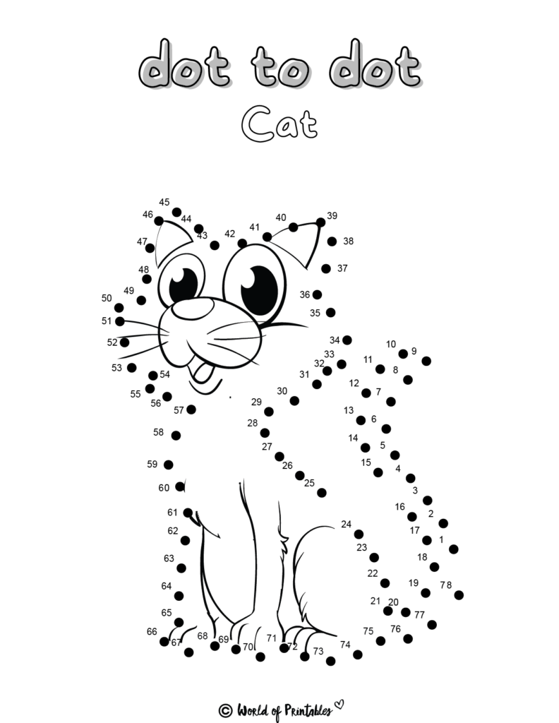 Dot to Dot Printables - 35 to Choose From! - World of Printables