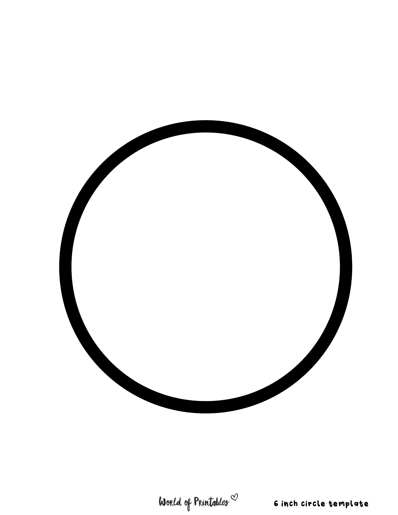 Circle Template Printable