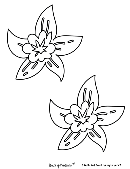 Daffodil Flower Template