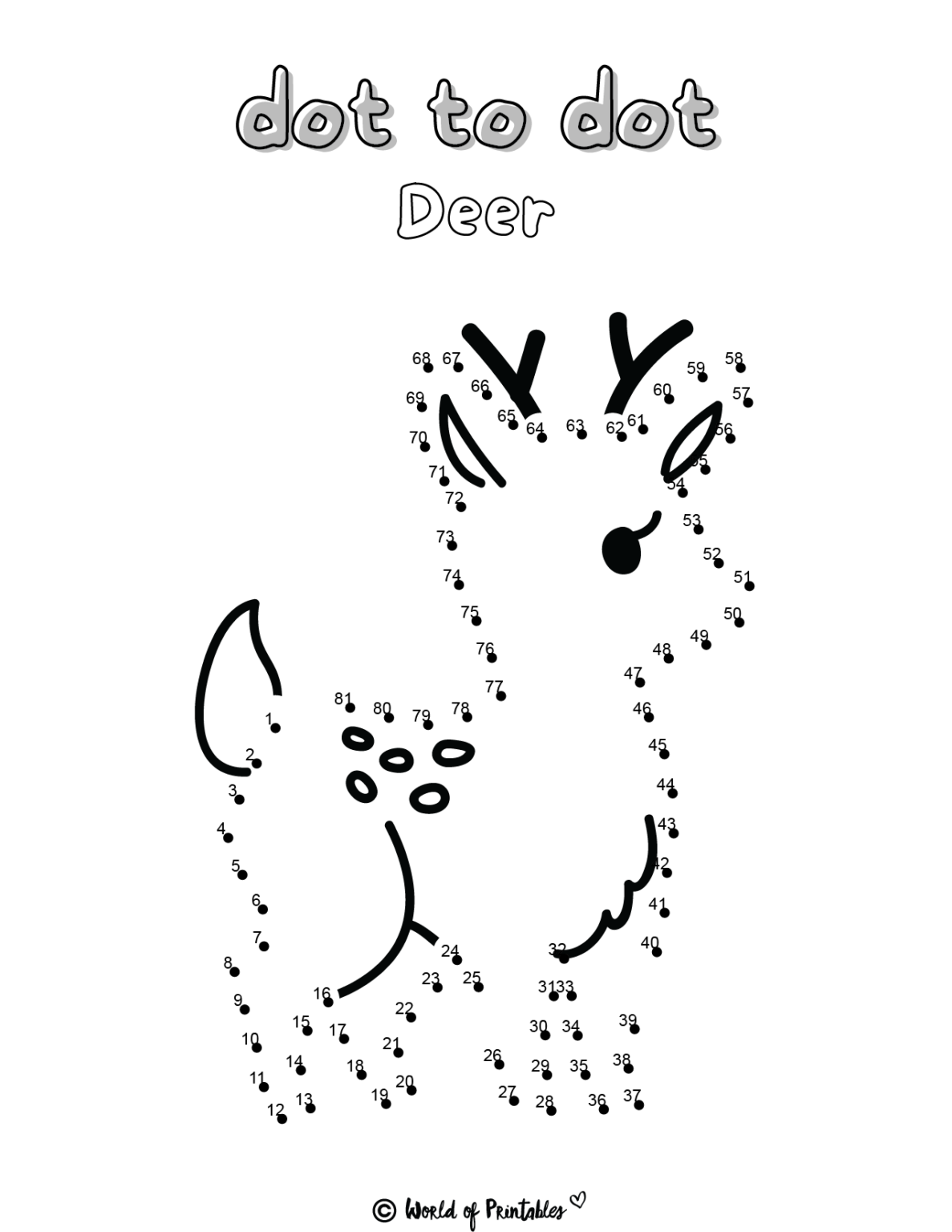 Dot to Dot Printables - 35 to Choose From! - World of Printables