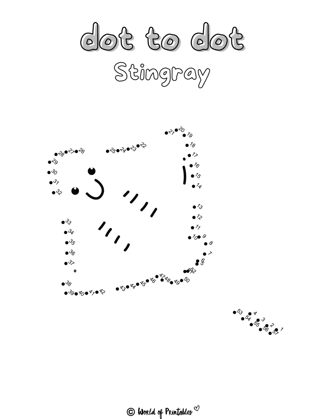 Dot to Dot Printables - 35 to Choose From! - World of Printables