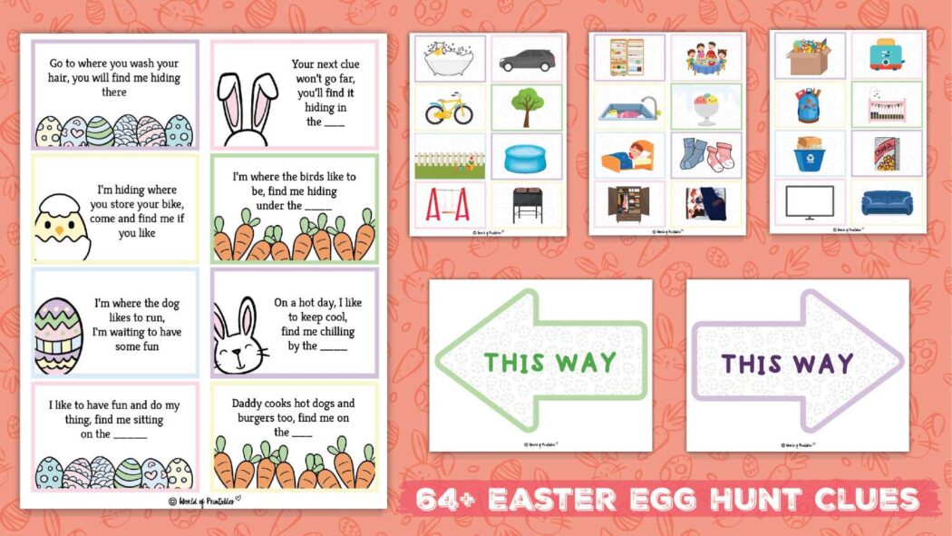 Free Printable Easter Egg Hunt Clues World of Printables