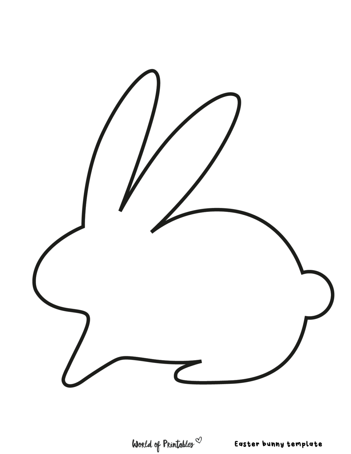 20 Best Easter Bunny Printables - World of Printables