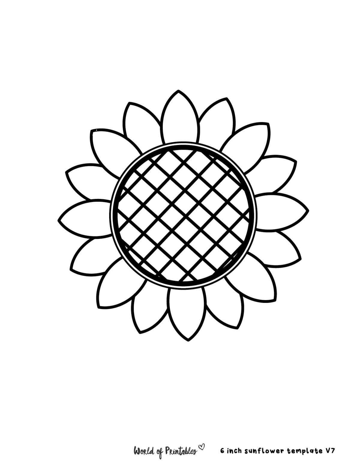 40 Best Sunflower Templates World of Printables