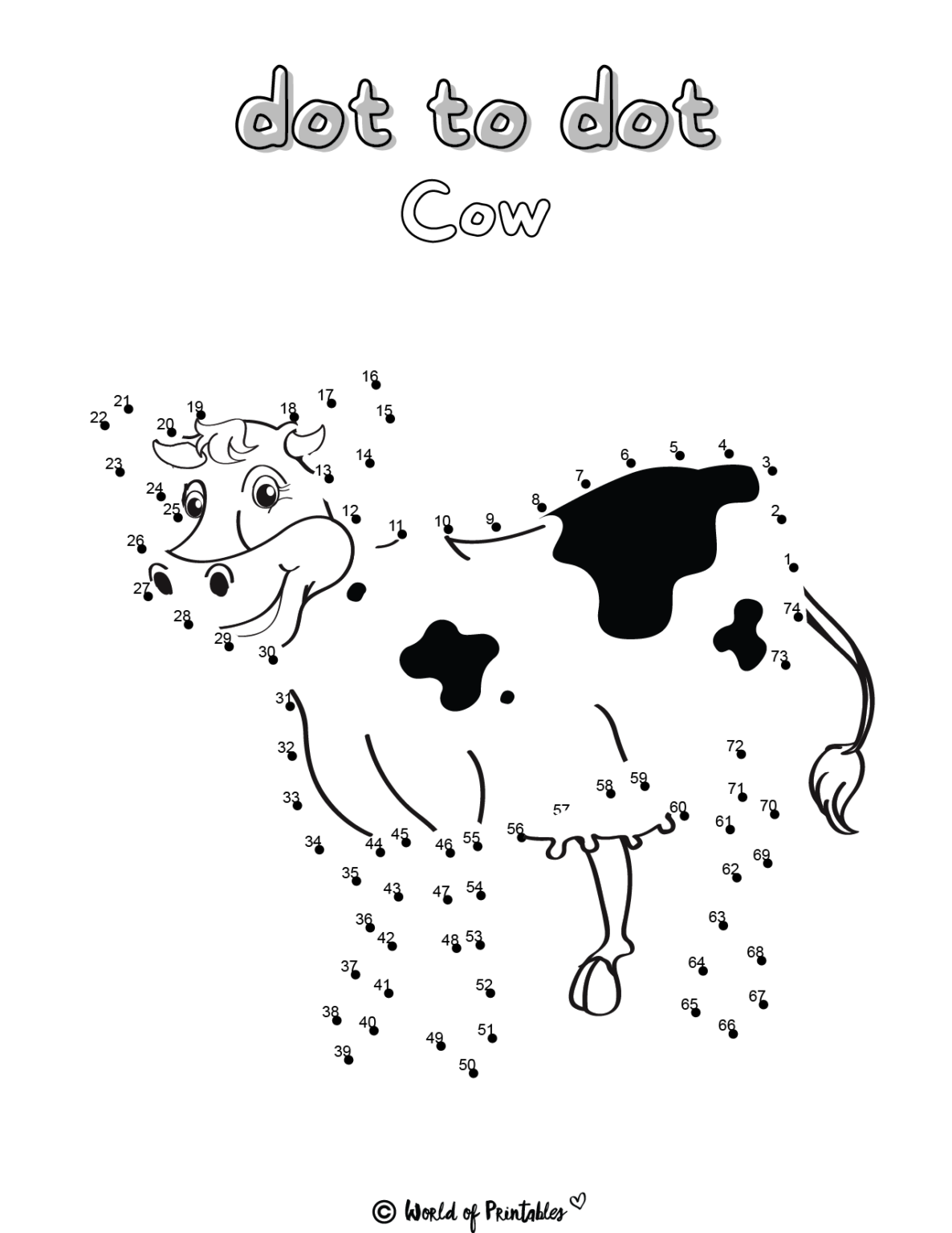 Dot to Dot Printables - 35 to Choose From! - World of Printables