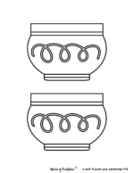 80 Flower Pot Templates - For Crafting &amp; Coloring Activities