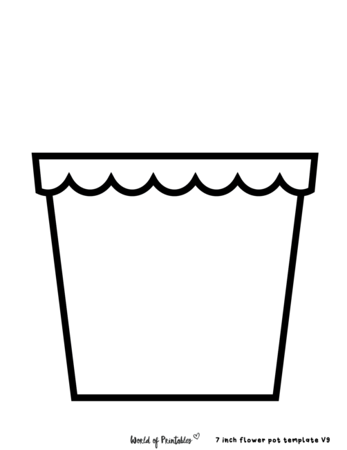 Flower Pot Template Printable