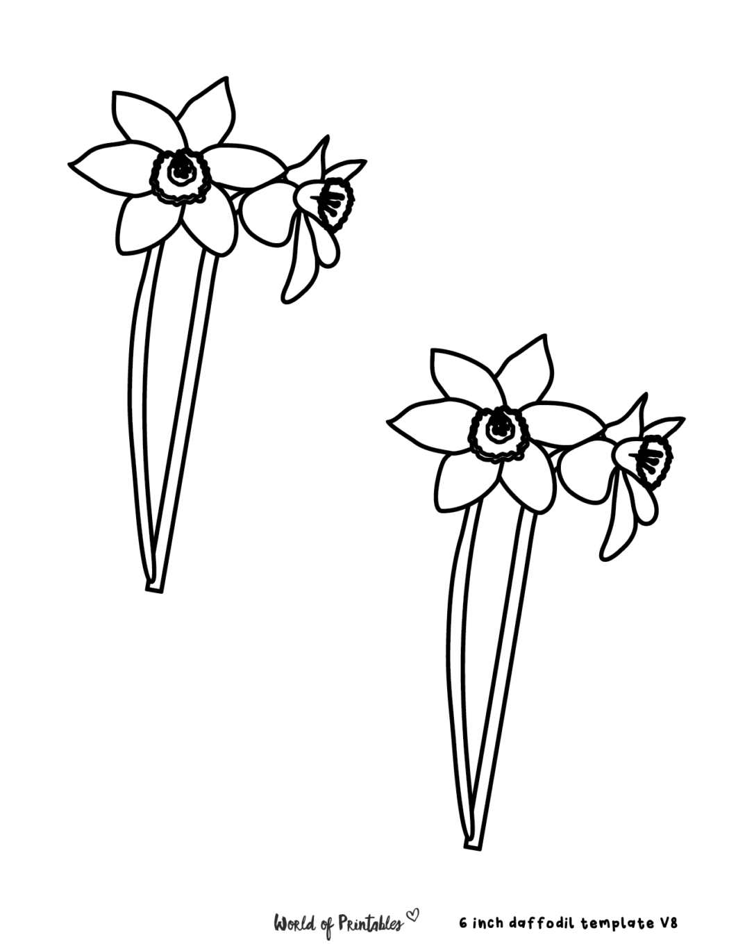 40 Daffodil Templates   Tips For Fun Activities World of Printables