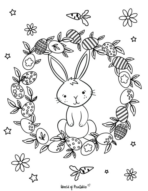 Free Easter Bunny Coloring Pages