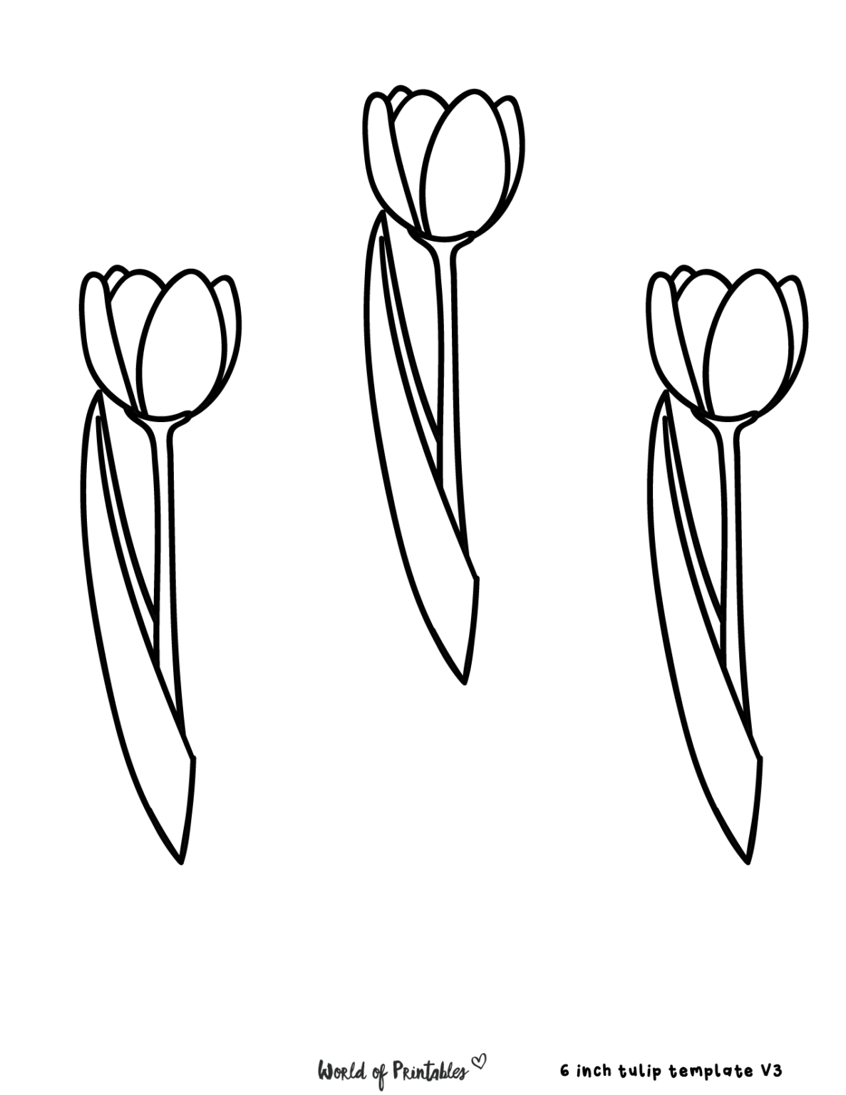 Tulip Template 40 Best Printables To Choose From World of Printables