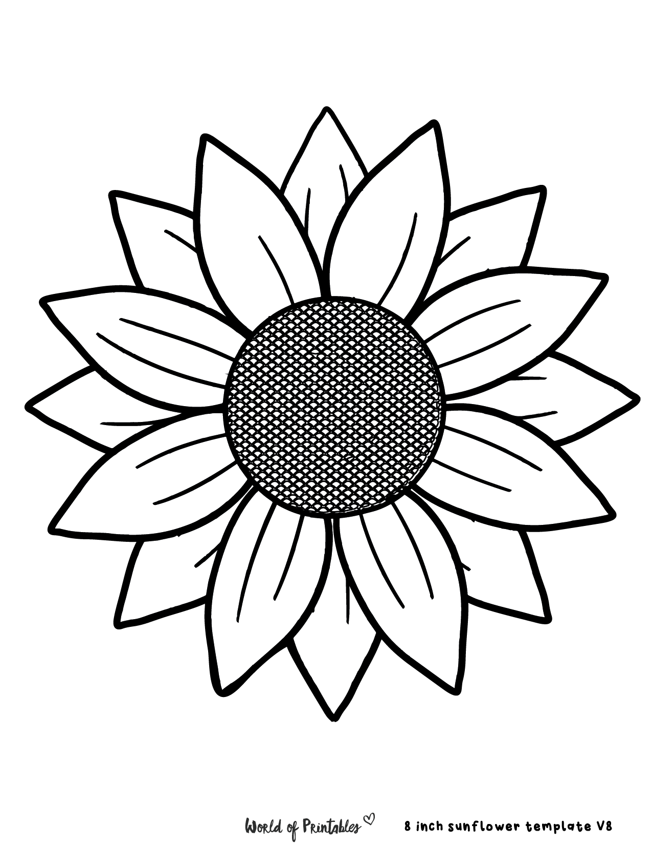 40 Best Sunflower Templates - World of Printables
